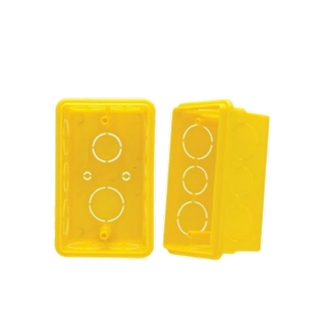 Caixa Luz Plastico 4x2 Amarelo