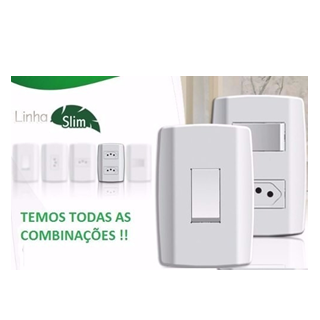 Interruptores e Tomadas Linha Slim - Ilumi